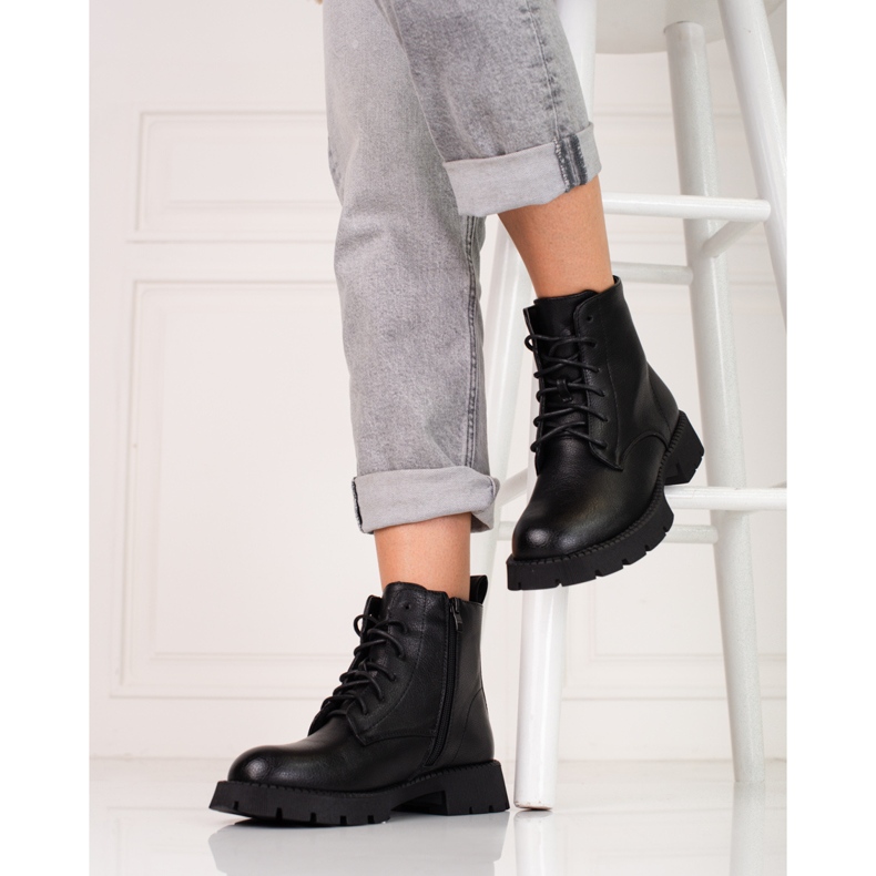 Sacs à lacets Shelovet classiques pour femmes le noir 2