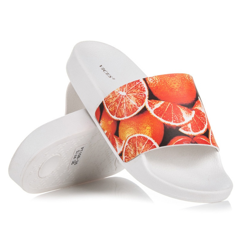 Vices Pantoufles aux agrumes orange 1 Vices Pantoufles aux agrumes orange 1