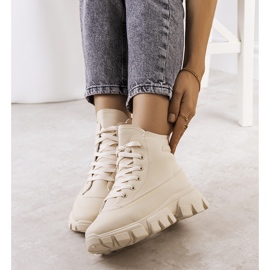 Chaussures de randonnée femme Nurbi beiges 1 Chaussures de randonnée femme Nurbi beiges 1