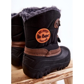 Bottes de neige isolées noires pour enfants Lee Cooper LCJ-21-44-0524 1