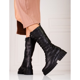 Bottes à lacets pour femmes de Sokolski le noir 2