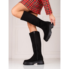 T.Sokolski Bottes pour femmes sur la plateforme Sokolski noir 2