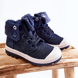 Baskets Montantes Enfant Bleu Marine Tobby 1