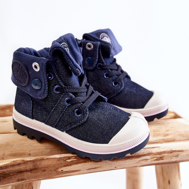 Baskets Montantes Enfant Bleu Marine Tobby 1