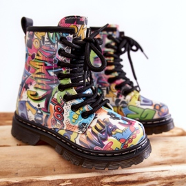 FR1 Bottes chaudes enfant Print Multicolore Dexi 1