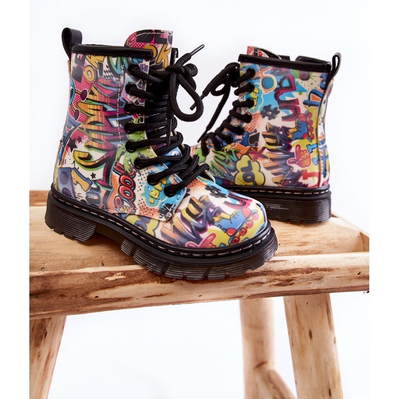 FR1 Bottes chaudes enfant Print Multicolore Dexi 2