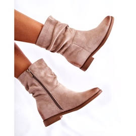 PG1 Bottines Femme Daim Beige Venis CH2180 2