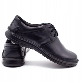 Joker Chaussures en cuir pour hommes 229 noir 3
