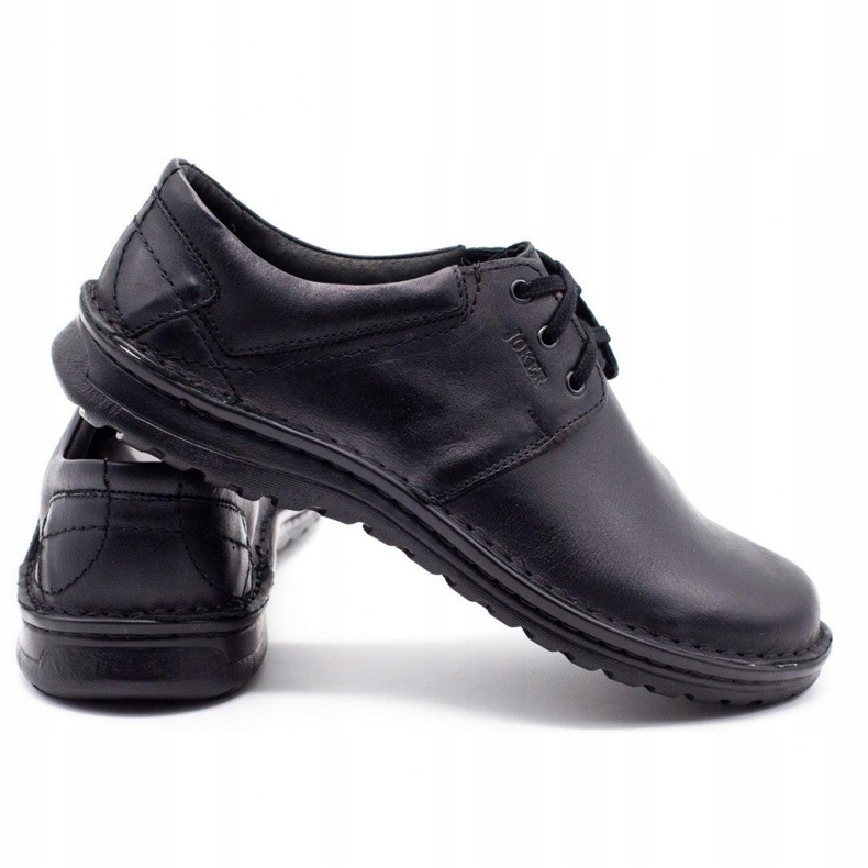 Joker Chaussures en cuir pour hommes 229 noir 3