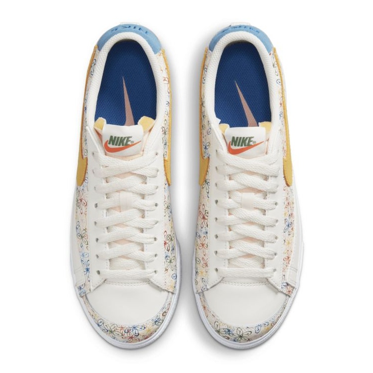Nike Blazer Low Platform Femme DV3210-100 blanche multicolore 1