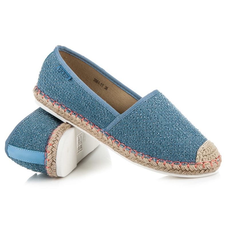 Vices Espadrilles à motif bleu 1