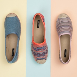 Vices Espadrilles à motif ethnique multicolore 5