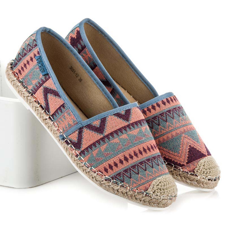 Vices Espadrilles à motif ethnique multicolore 1