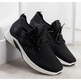 Baskets de sport noires et blanches Brownle 1