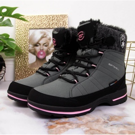 Bottes de neige imperméables grises pour filles American Club 2