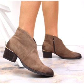 Filippo Bottes chaudes pour femmes en daim beige Vinceza 7