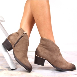 Filippo Bottes chaudes pour femmes en daim beige Vinceza 5