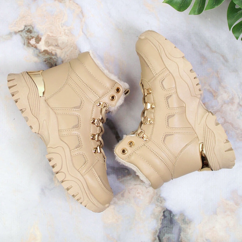 News Bottes de neige plateforme pour femmes avec fourrure beige 1 News Bottes de neige plateforme pour femmes avec fourrure beige 1