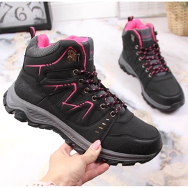 Chaussures trekking hautes femme McKeylor noires le noir 1