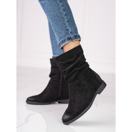 Bottes en daim pour femmes sur le coin Shelovet noir 1