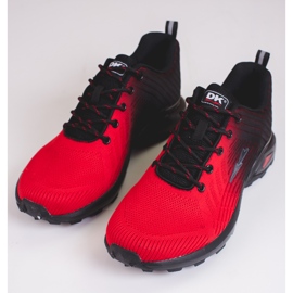 Chaussures de sport DK noires et rouges pour homme 1