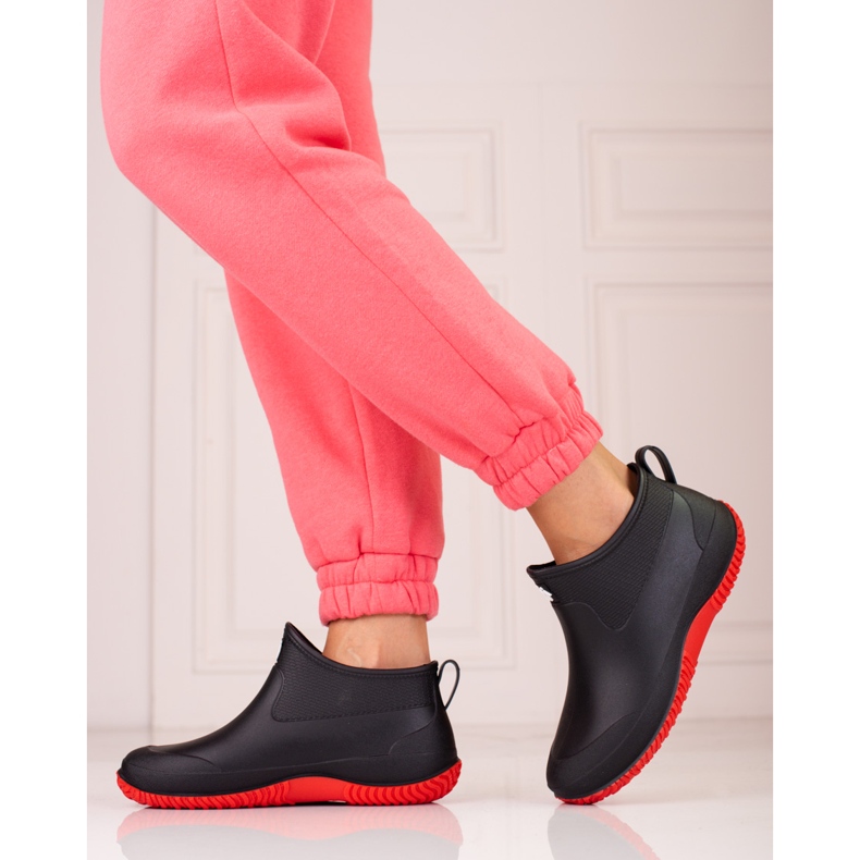 Bottes de pluie basses noires pour femmes Shelovet 2