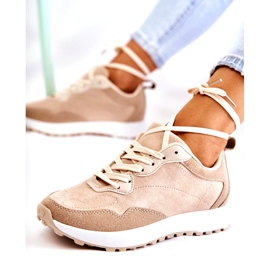 PG1 Chaussures de Sport en Daim pour Femme Beige Nayla 3