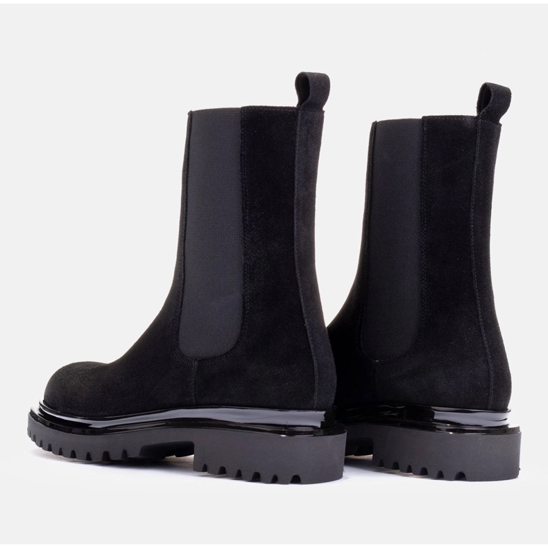 Marco Shoes Bottines en daim noir 1