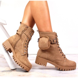 Trappeur avec une poche, suède isolé Jezzi W JEZ370 beige 1 Trappeur avec une poche, suède isolé Jezzi W JEZ370 beige 1