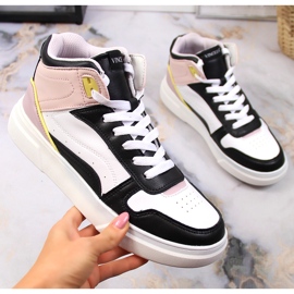 Baskets montantes Vinceza multicolores blanc 1