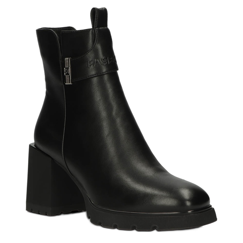 Bottes Chelsea chaudes sur le poteau, isolées Filippo W PAW383 noir 2