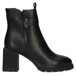 Bottes Chelsea chaudes sur le poteau, isolées Filippo W PAW383 noir 1