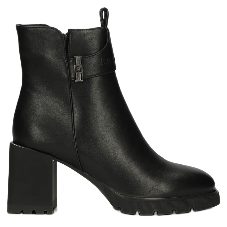 Bottes Chelsea chaudes sur le poteau, isolées Filippo W PAW383 noir 1