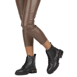 Bottes isolées en cuir Filippo W PAW377B le noir 3