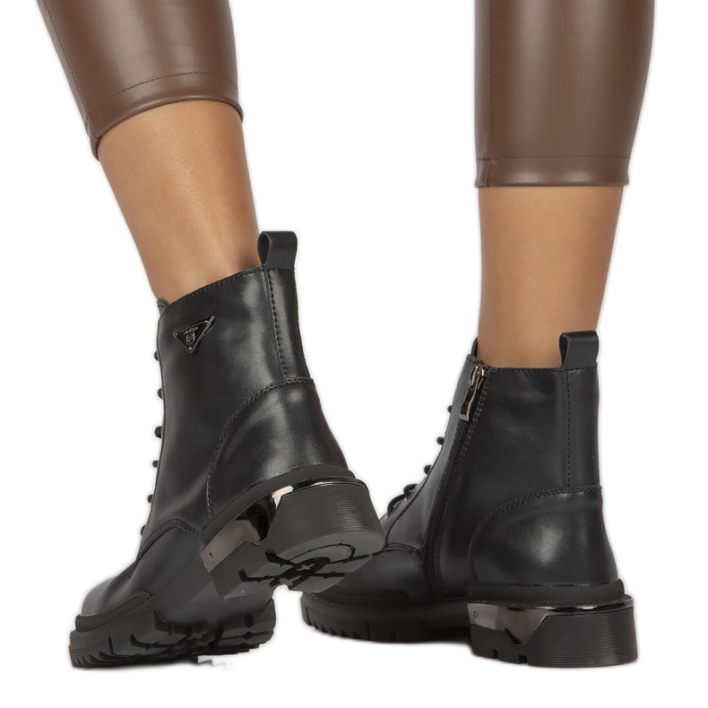 Bottes isolées en cuir Filippo W PAW377B le noir 1