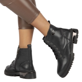 Bottes isolées en cuir Filippo W PAW377B le noir 4