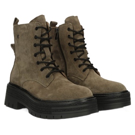 Bottes isolées en cuir suédé Filippo W PAW379B brun 2