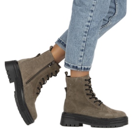 Bottes isolées en cuir suédé Filippo W PAW379B brun 5