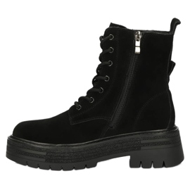Bottes isolées en cuir suédé Filippo W PAW379A noir 2