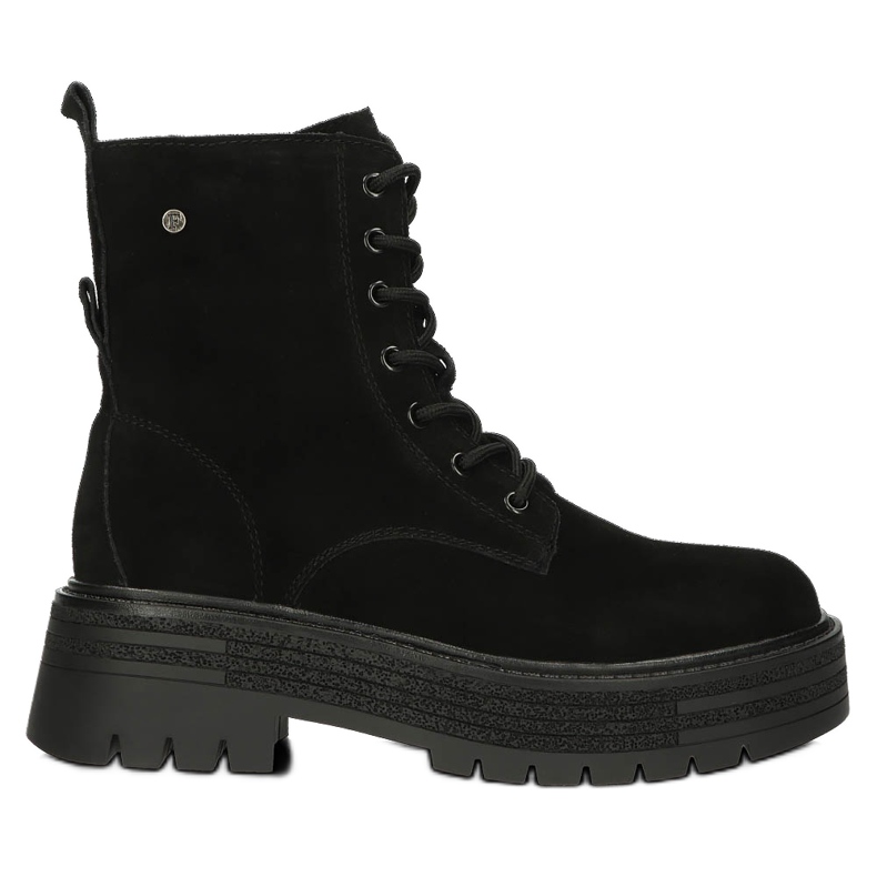 Bottes isolées en cuir suédé Filippo W PAW379A noir 1