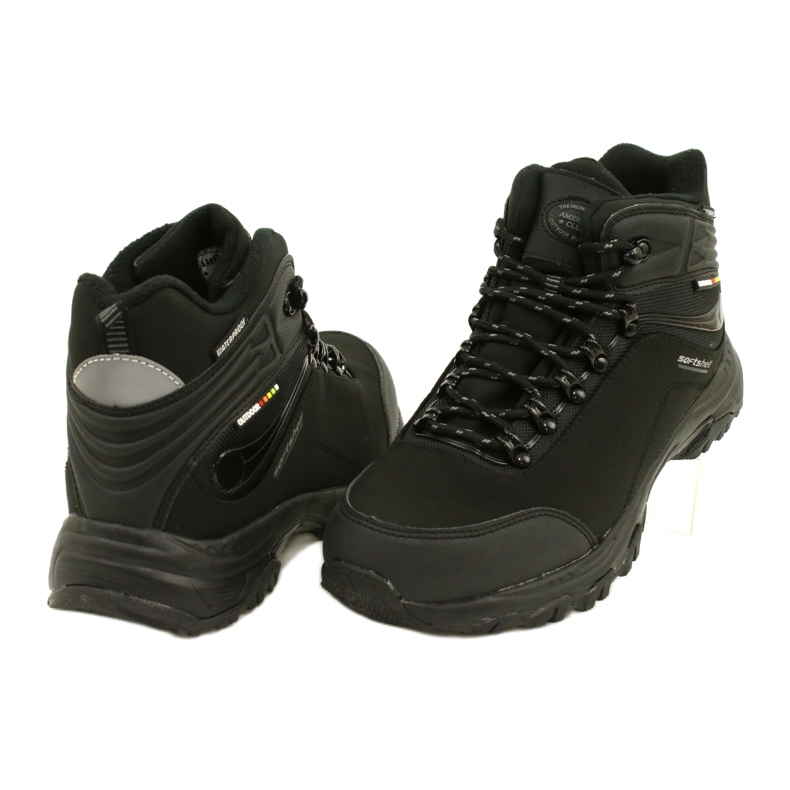 American Club Bottes d'hiver de trekking américaines Softshell WT54 Noir 3