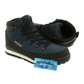 American Club Bottes d'hiver de trekking américaines avec membrane WT61.Bleu marine noir 4
