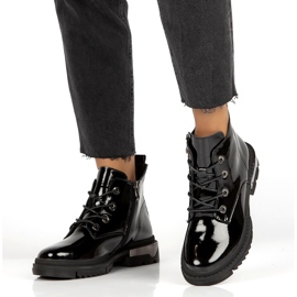 Bottes Laquées Chaudes Filippo DBT4173 BK noir 1