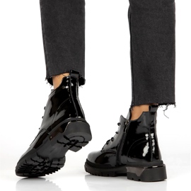 Bottes Laquées Chaudes Filippo DBT4173 BK le noir 4