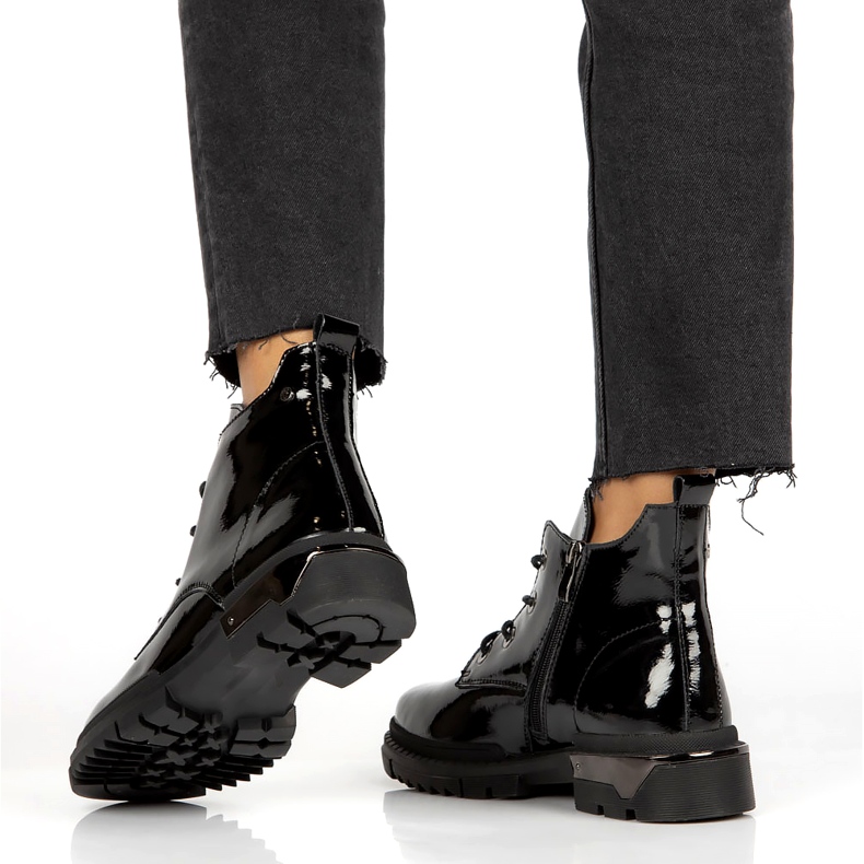 Bottes Laquées Chaudes Filippo DBT4173 BK noir 4