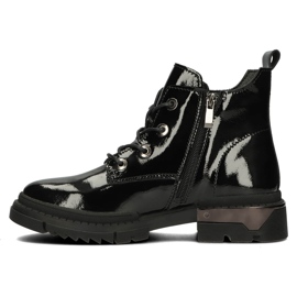 Bottes Laquées Chaudes Filippo DBT4173 BK le noir 2