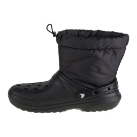 Botte bouffante néo doublée classique Crocs 206630-060 le noir 1