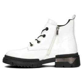 Filippo DBT4173 Bottes vernies isolées, blanc blanche 1