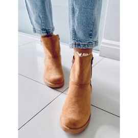 PA1 Bottines plates Kallen Camel brun 5