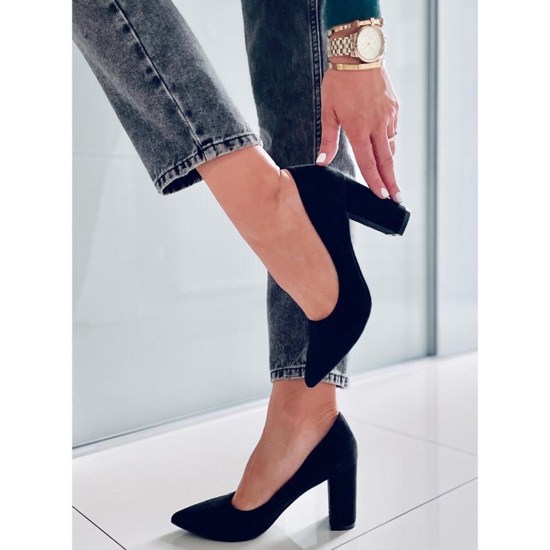 PA1 Escarpins sur le post Ivonne Black noir 2